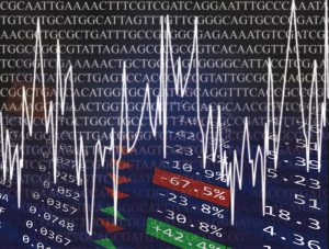 Abstract image showing DNA code