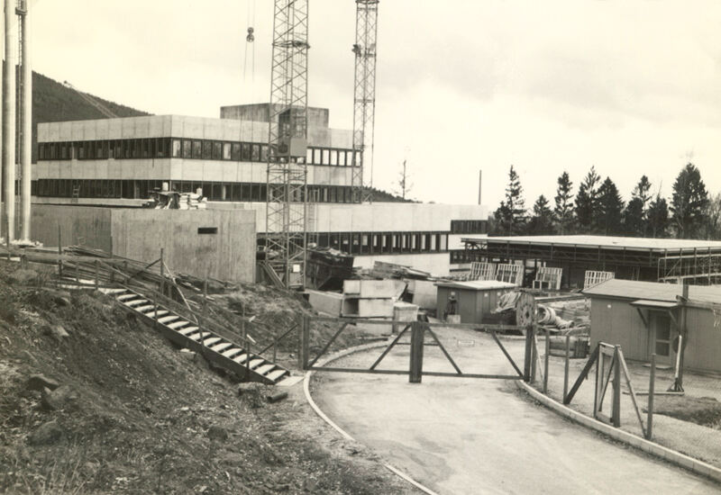Construction of EMBL Heidelberg in 1974